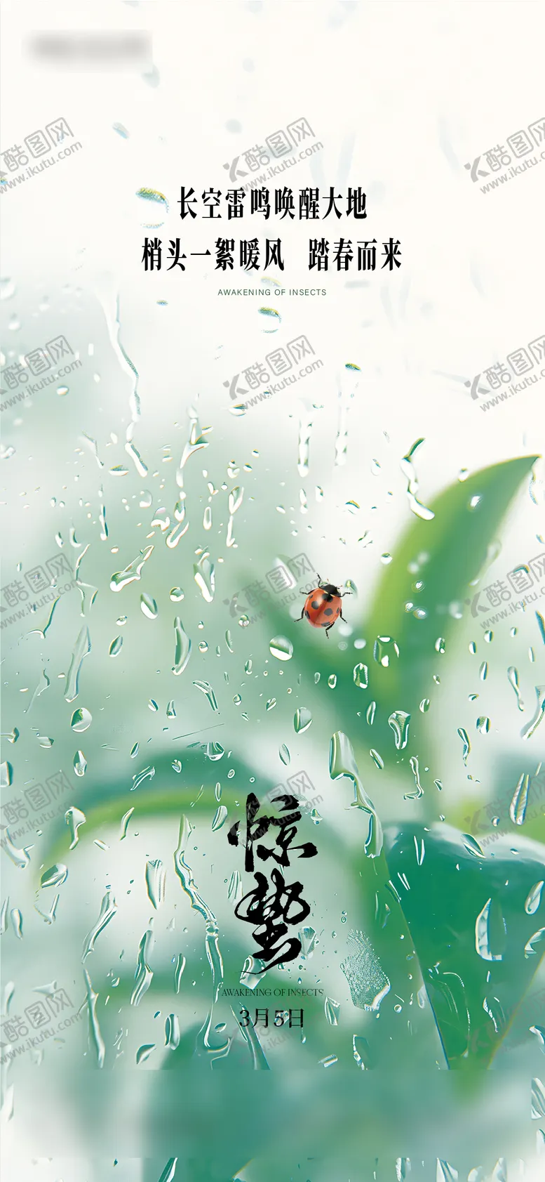 编号：88970403051052511802【酷图网】源文件下载-惊蛰移动端节气海报