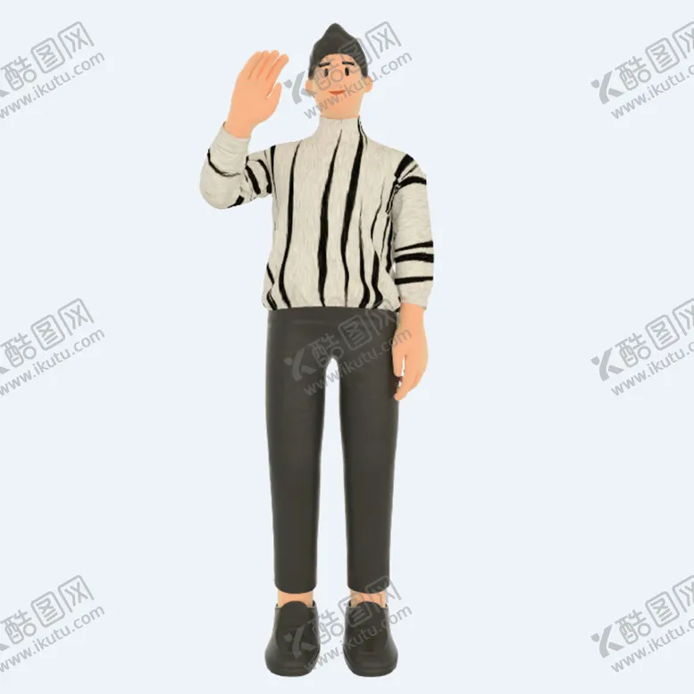 编号：18154301250615091457【酷图网】源文件下载-C4D模型 卡通人 