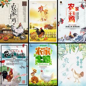 农家鸡宣传海报