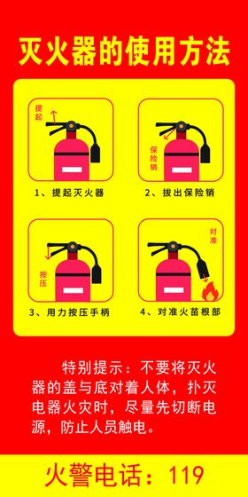 灭火器的使用方法