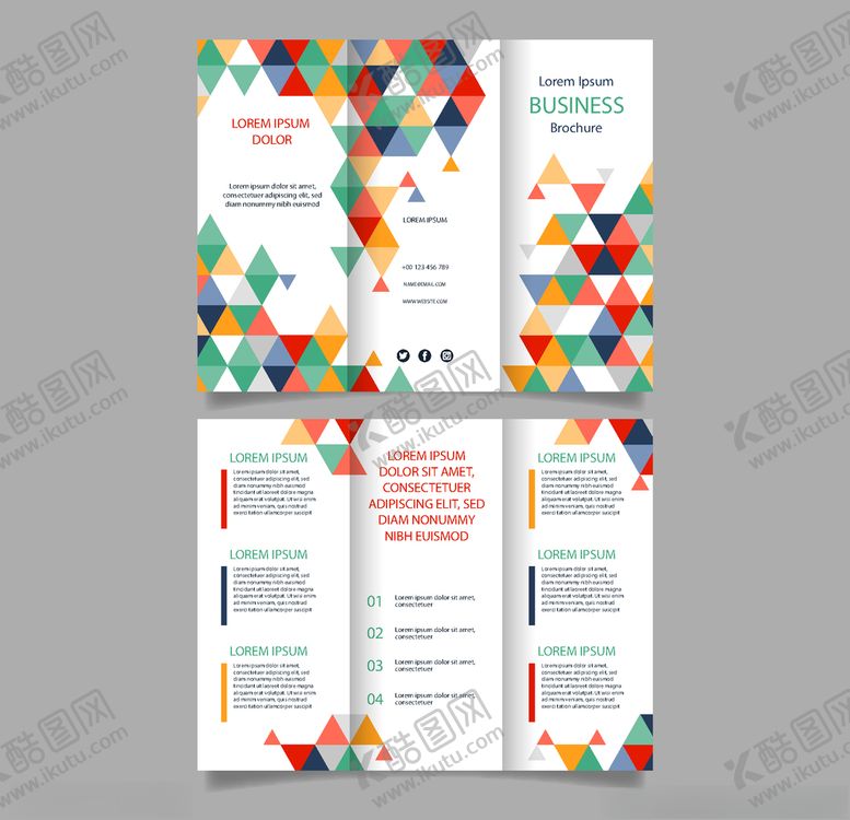 编号：55185009251427167054【酷图网】源文件下载-企业三折页