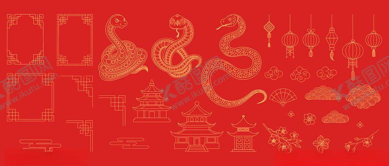 编号：26650902280132068241【酷图网】源文件下载-蛇年