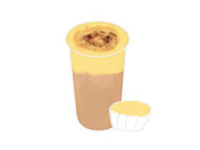 手绘奶茶