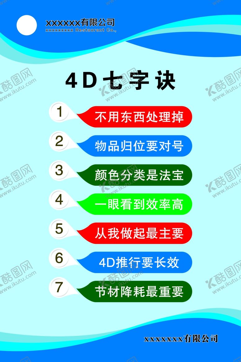编号：23602707030435254481【酷图网】源文件下载-4D展板七字诀