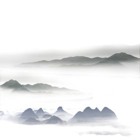 古风水墨远山