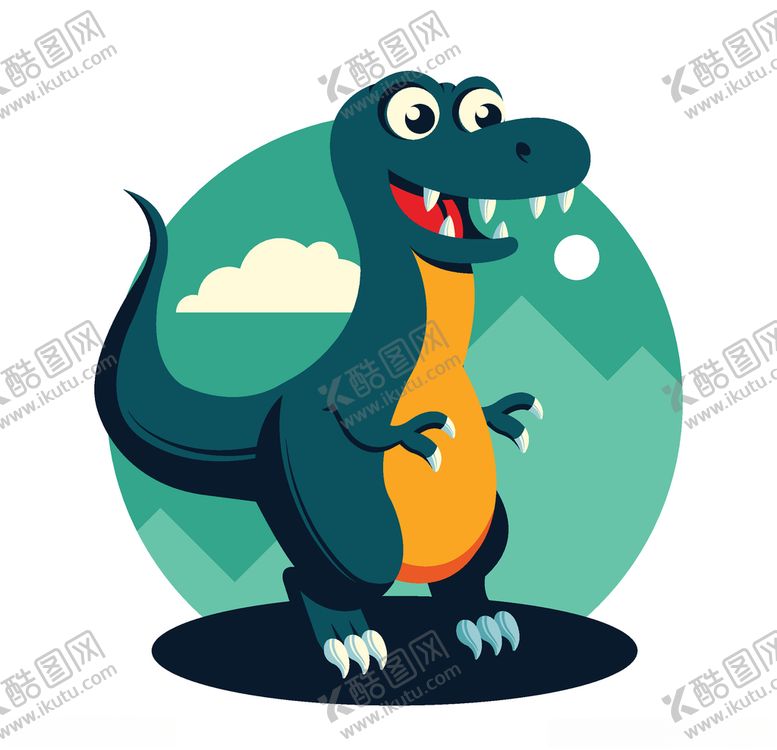 编号：44508010090808123157【酷图网】源文件下载-霸王龙矢量素材