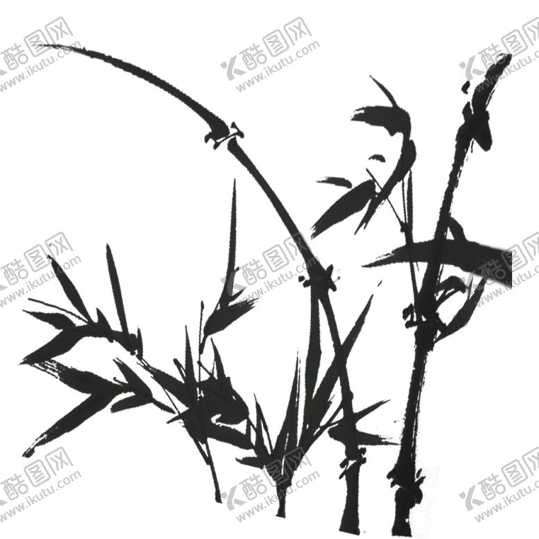 编号：51186310272021382544【酷图网】源文件下载-水墨竹子