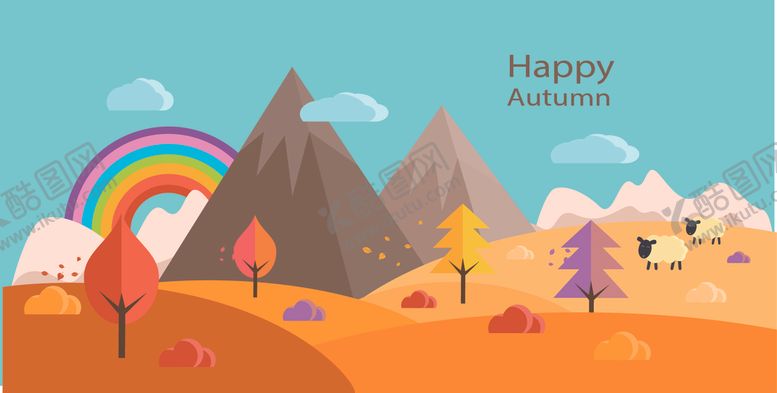 编号：46724709150709197224【酷图网】源文件下载-卡通秋景