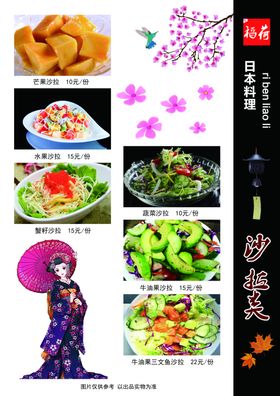 寿司菜单