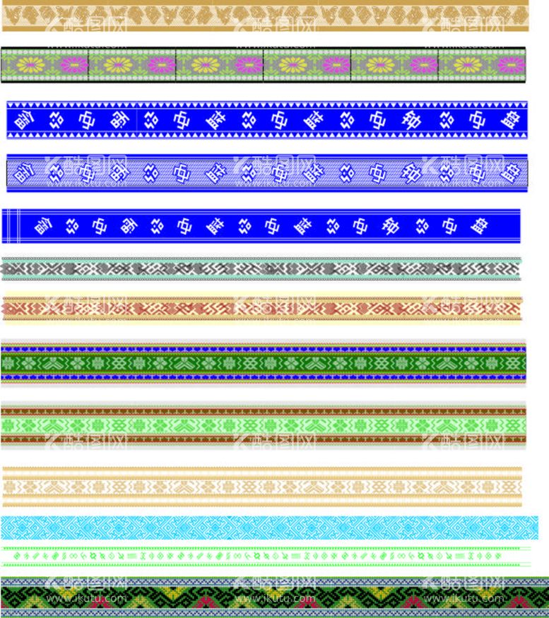 编号：63417209170007116145【酷图网】源文件下载-畲族特色彩带 