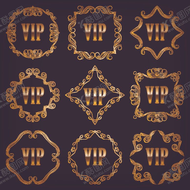 编号：72449710042145149120【酷图网】源文件下载-VIP徽标合集