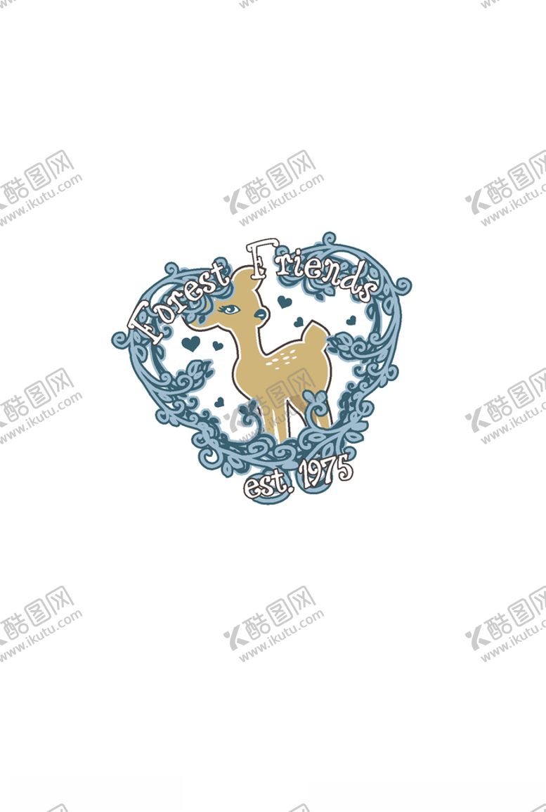 编号：14681709240747572163【酷图网】源文件下载-卡通鹿