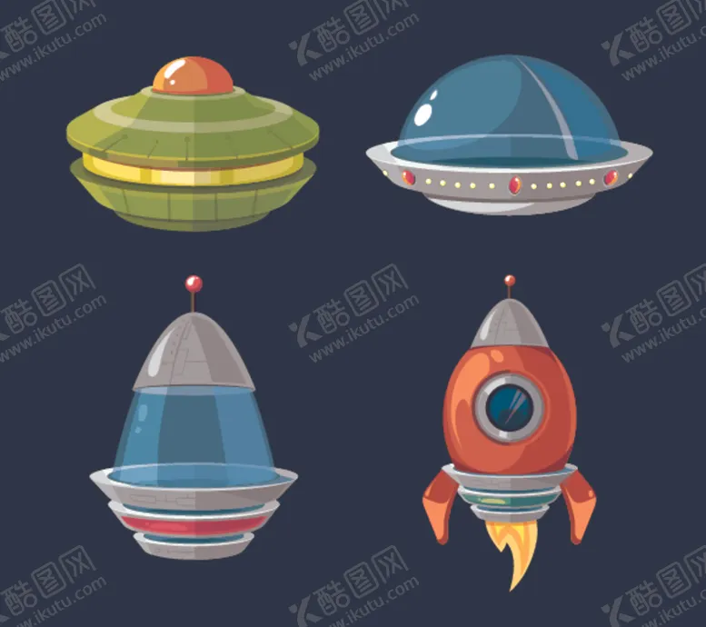 编号：62667607020325552112【酷图网】源文件下载-外太空宇航员主题插画