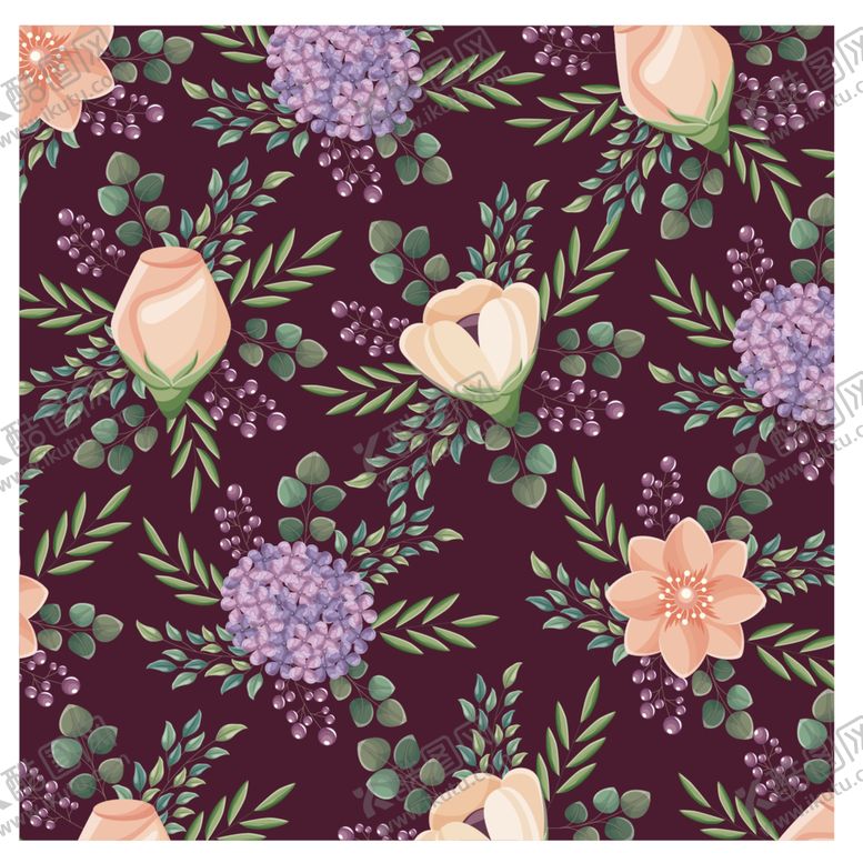 编号：97738111010125516612【酷图网】源文件下载-花卉叶子背景