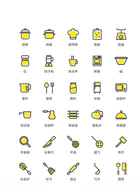美食图标食品图标餐饮图标