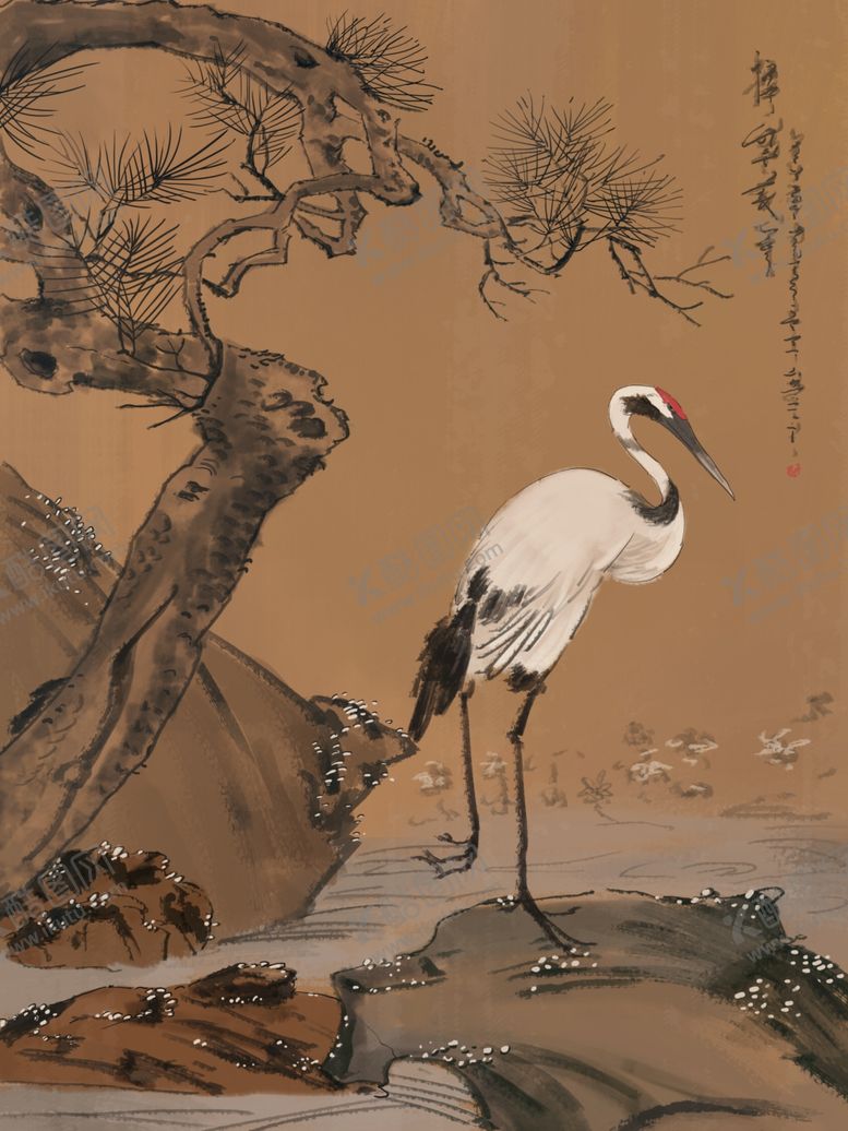 编号：39660512070347193721【酷图网】源文件下载-仙鹤