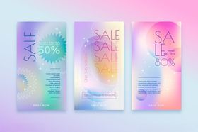 多彩横幅设计素材展示