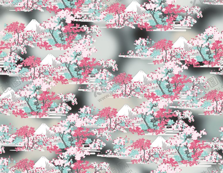 编号：10061009251554256072【酷图网】源文件下载-大牌复古抽象花