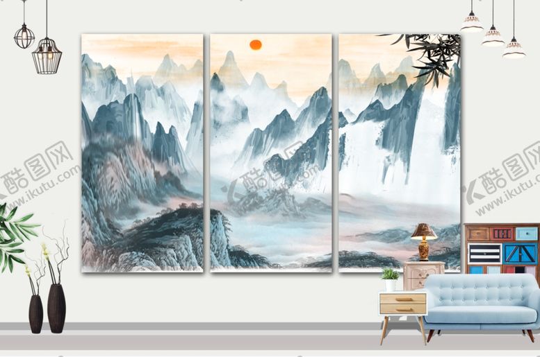 编号：44059906261758085971【酷图网】源文件下载-山水画