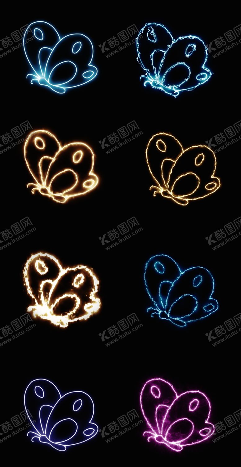 编号：92883005161622548279【酷图网】源文件下载-发光的蝴蝶