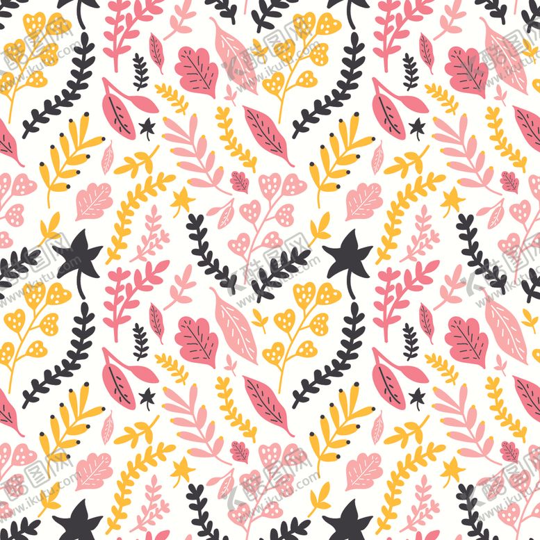 编号：89468009220345482561【酷图网】源文件下载-植物花纹背景