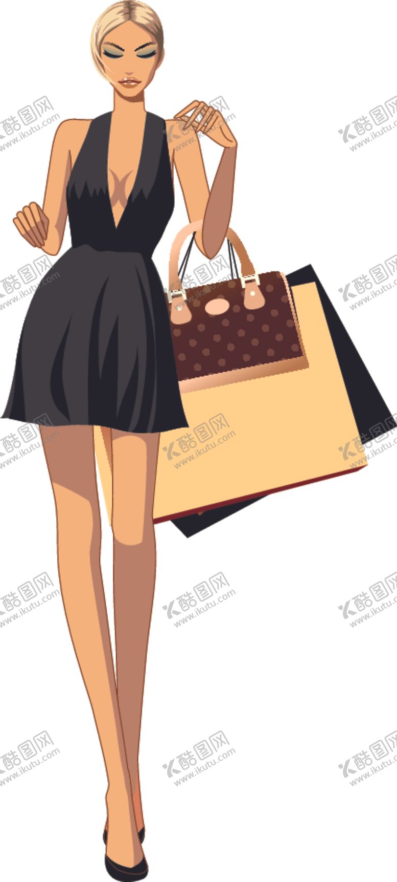 编号：55944510280806065718【酷图网】源文件下载-时尚购物女人