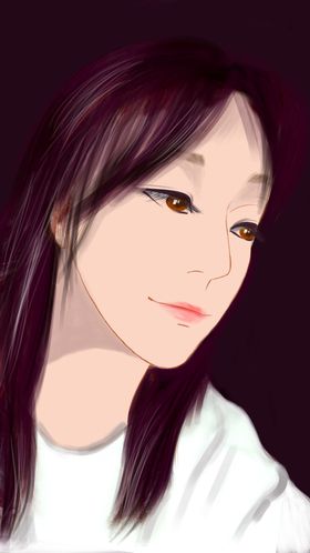 背影素描肖像矢量图
