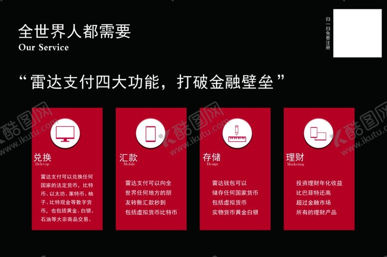 编号：60779610221644249598【酷图网】源文件下载-雷达支付区块链四大功能