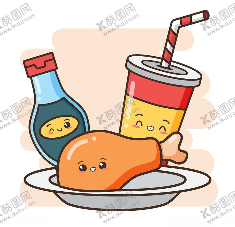 编号：87543107130737473355【酷图网】源文件下载-可爱食物