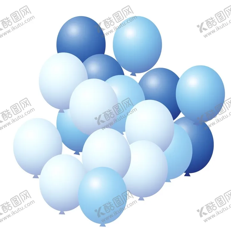 编号：16079310110813504786【酷图网】源文件下载-蓝色气球