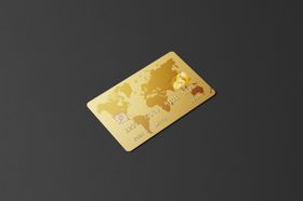 银行卡展示样机效果图