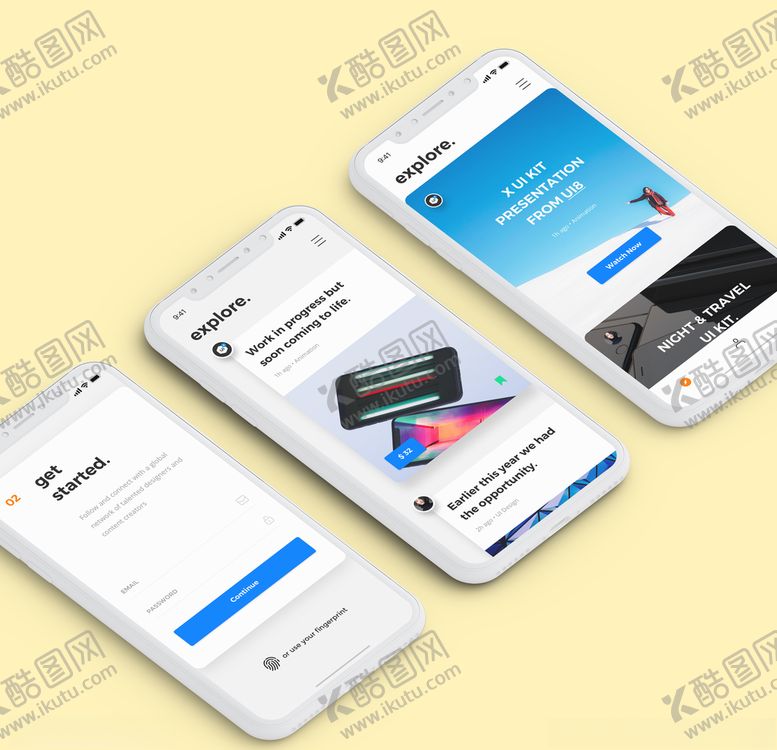 编号：11102310142312589527【酷图网】源文件下载-UI样机