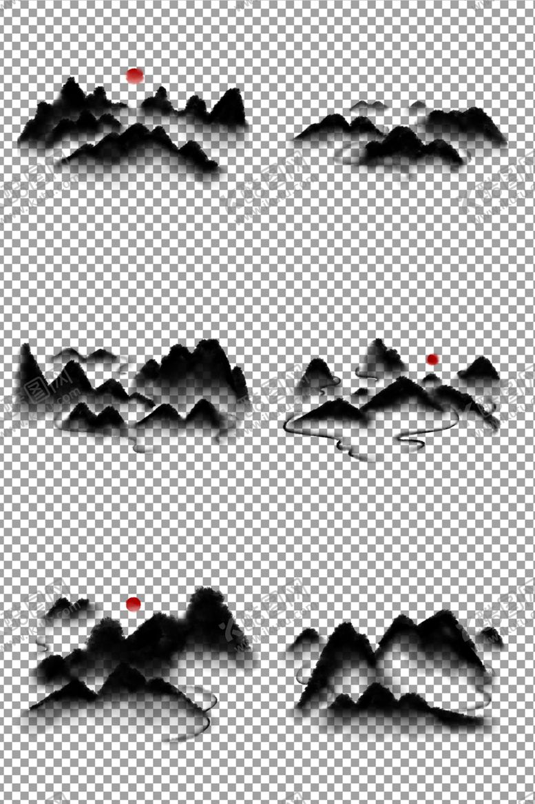 编号：13974009231034156497【酷图网】源文件下载-水墨山水画