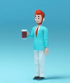 C4D模型卡通人员工像职员