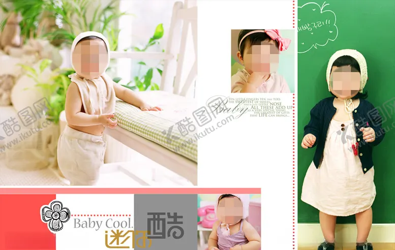 编号：37105905020752416168【酷图网】源文件下载-童年儿童周岁纪念相册PSD模板
