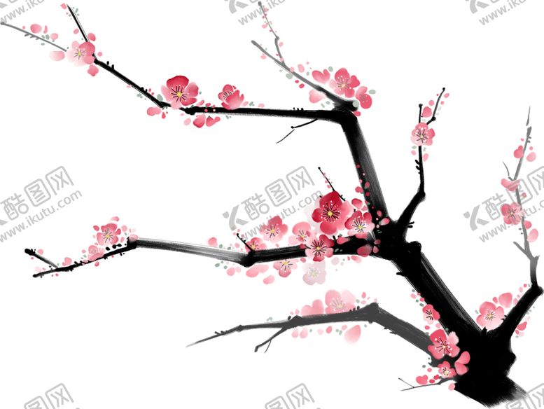 编号：62197709111141237513【酷图网】源文件下载-梅花国画