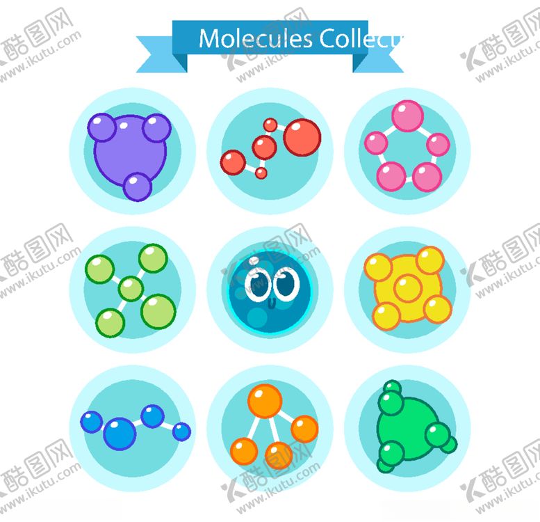 编号：92052709300525319473【酷图网】源文件下载-分子背景