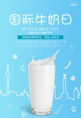 牛奶日背景