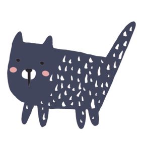 猫咪主题插画图案