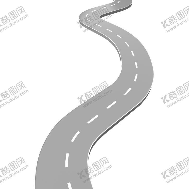 编号：74871601140437525772【酷图网】源文件下载-卡通弯曲公路