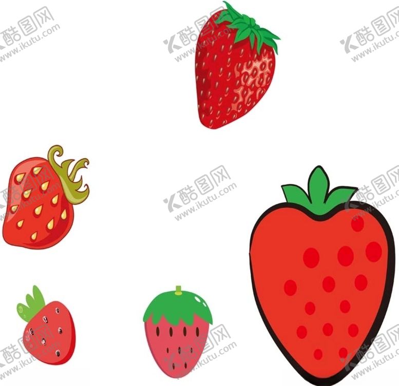 编号：99719310112348471527【酷图网】源文件下载-草莓卡通水果儿童矢量