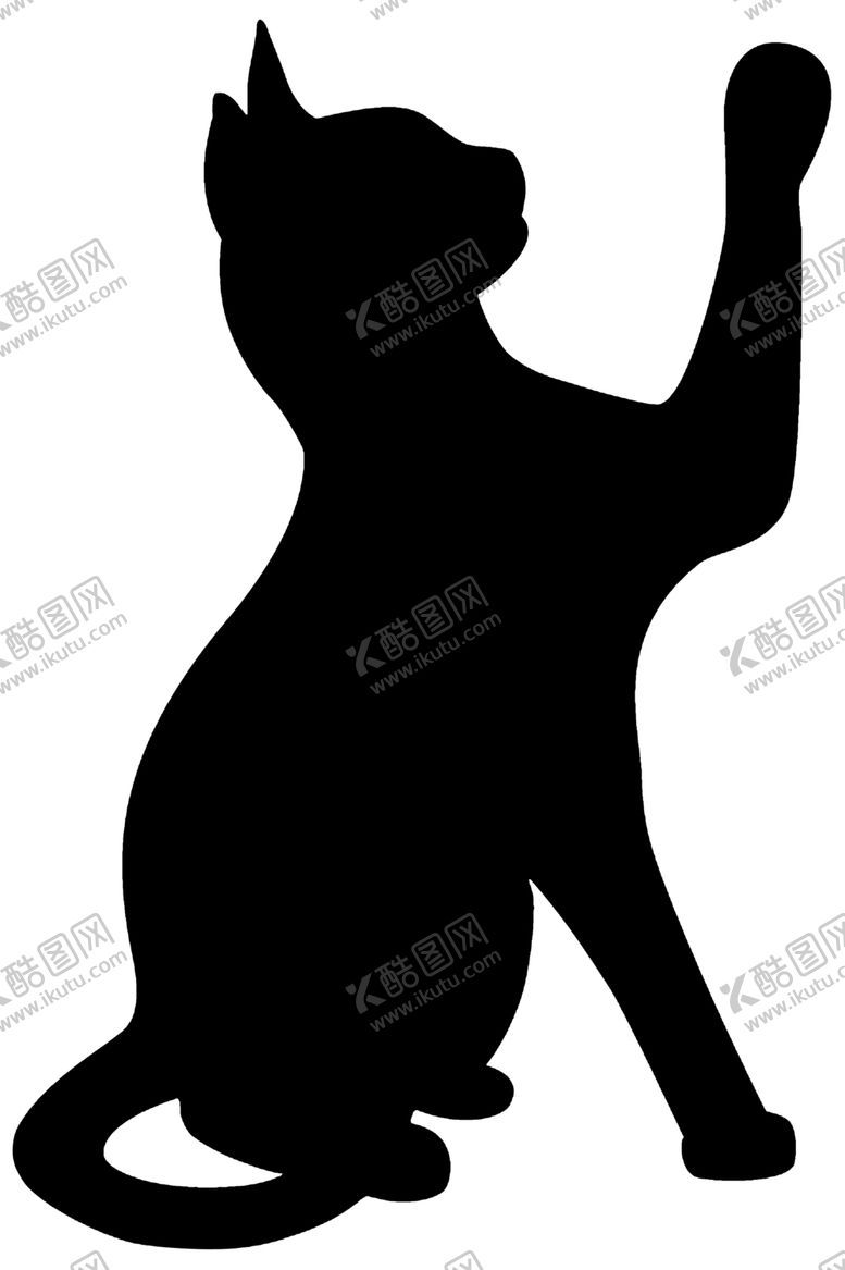 编号：63923202221547571432【酷图网】源文件下载-猫剪影