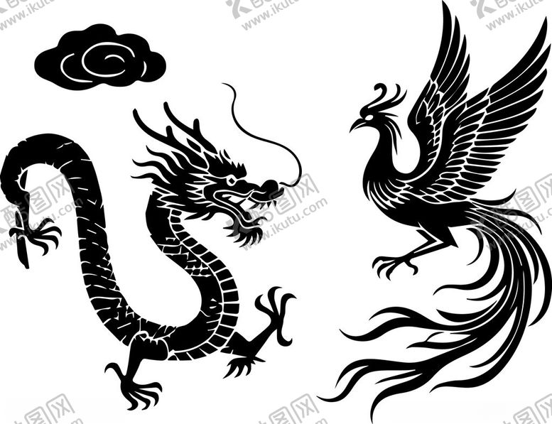 编号：52036004040125029579【酷图网】源文件下载-龙凤呈祥图案