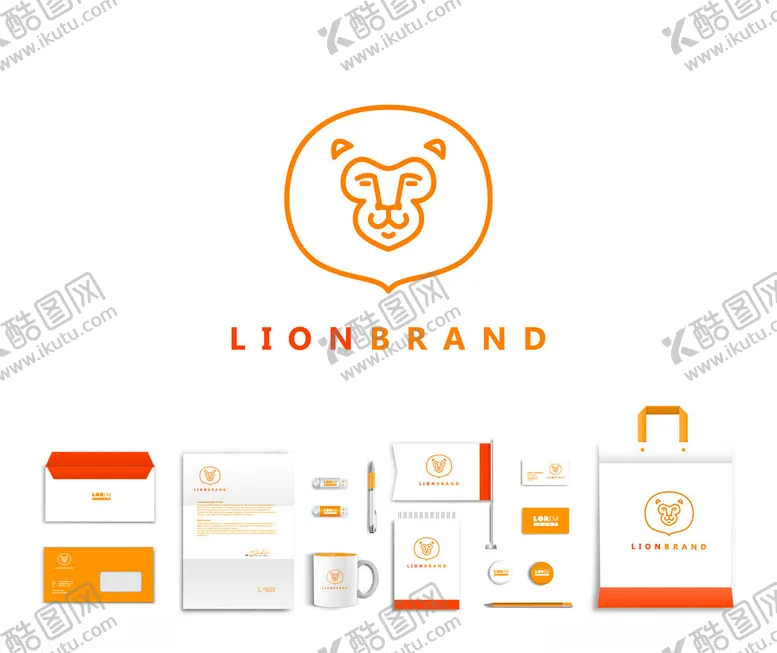 编号：14419604061352231318【酷图网】源文件下载-狮子品牌视觉识别设计