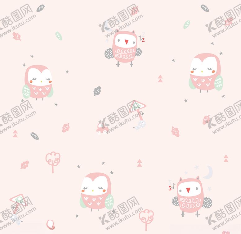 编号：28736106281020233318【酷图网】源文件下载-卡通小树猫头鹰