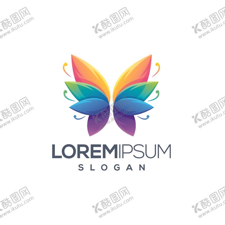 编号：11741307011609238984【酷图网】源文件下载-蝴蝶logo