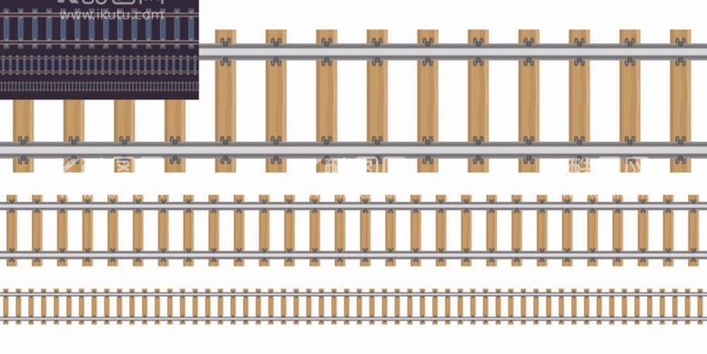 编号：28095312041159057943【酷图网】源文件下载-铁轨矢量