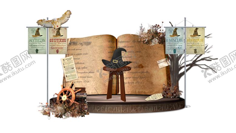 编号：16173010102119147037【酷图网】源文件下载-学院分帽院堆头美陈