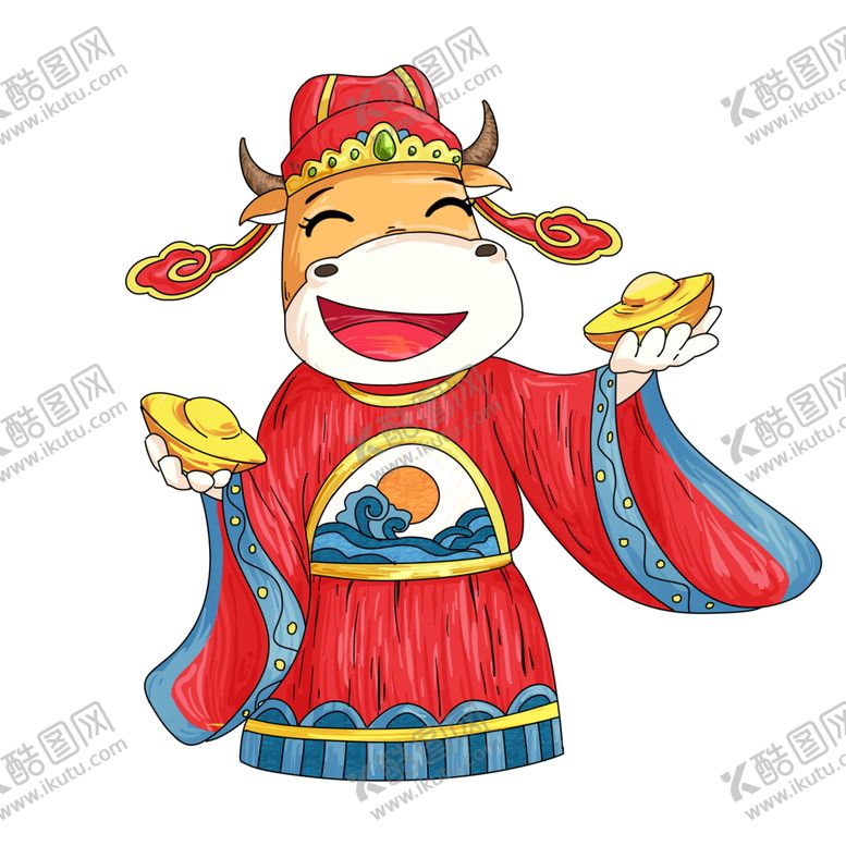 编号：21031805111706189405【酷图网】源文件下载-牛卡通形象(152)