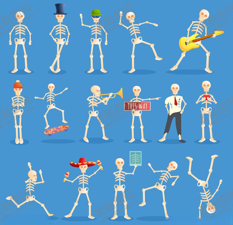 编号：78065010210238116782【酷图网】源文件下载-骷髅人